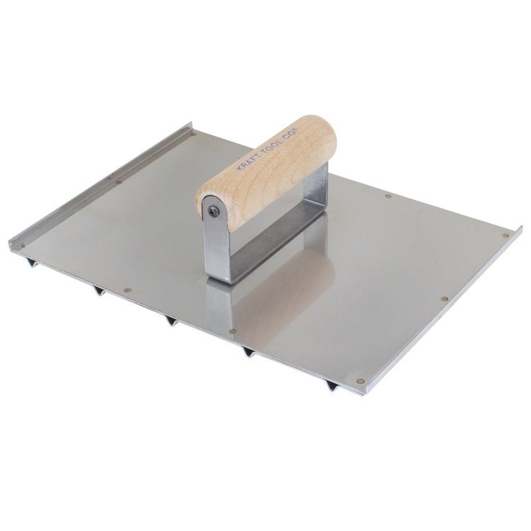 8" x 10-1/2" Wheelchair Groover (5 grooves) 2-1/4" on Center with Wood Handle - DRP Tools
