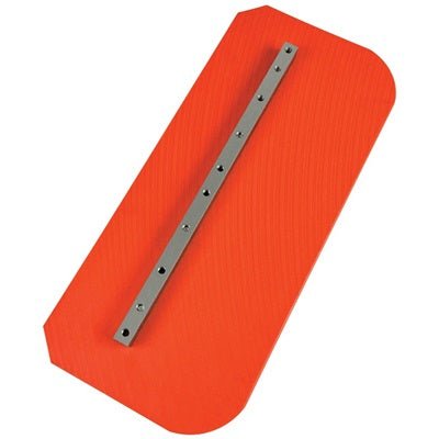 Orange Thunder finish and combination power trowel blades