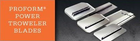 Power trowel blades