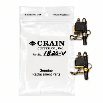 Crain Undercut Saw 1820-V Brush Holder Assembly & Brush Set for 825 and 820