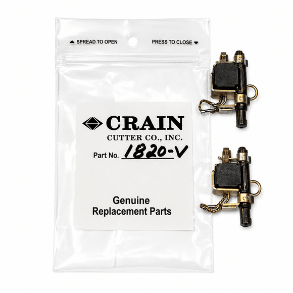Crain Undercut Saw 1820-V Brush Holder Assembly & Brush Set for 825 and 820