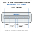 Power Trowel Blades 46" Finish 6" x 18" 4-PK Bolt Pattern