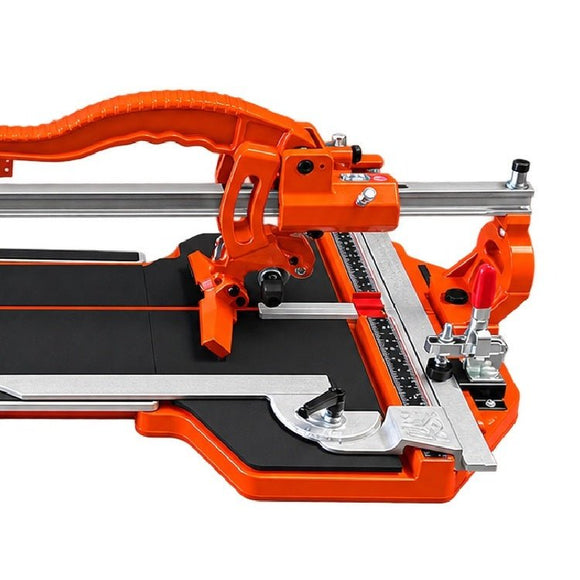 Ishii JTM-720S Monorail Tech Turbo 28" Tile Cutter Side View Closeup
