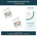 Plastic Inside Cove Step Tool 1-1/2" Radius with Wood Handle 