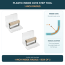 Plastic Inside Cove Step Tool 1" Radius with Wood Handle 