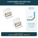 Plastic Inside Cove Step Tool 1/2" Radius with Wood Handle