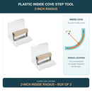 Plastic Inside Cove Step Tool 2" Radius with Wood Handle