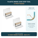 Plastic Inside Cove Step Tool 3/4" Radius with Wood Handle