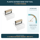 Plastic Outside Nose Step Tool 1-1/2" Radius with Wood Handle
