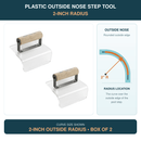 Plastic Outside Nose Step Tool 2" Radius with Wood Handle