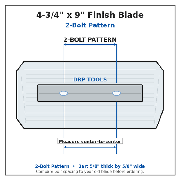 Power Trowel Blades 24" Bartell Finish 4-3/4" x 9" 4-PK - DRP Tools