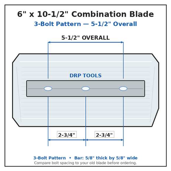 Power Trowel Blades 30" Allen Combination 6" x 10-1/2" 4-PK - DRP Tools