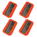 Power Trowel Blades 36" Combination Orange Thunder Steel-Backed Poly 8" x 14" 4-PK