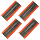 Power Trowel Blades 36" Finish Orange Thunder Steel-Backed Poly 6" x 14" 4-PK