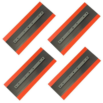 Power Trowel Blades 36" Finish Orange Thunder Steel-Backed Poly 6" x 14" 4-PK