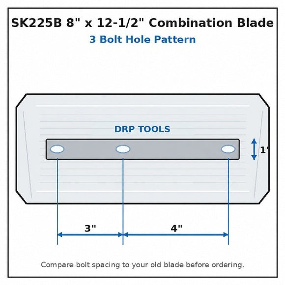 Power Trowel Blades 36" Superior & Husqvarna Combination Blue 8" x 12-1/2" Bolt Pattern