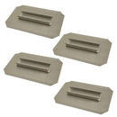 Power Trowel Blades 42" Edco Float Shoe 10" x 16" 4-PK