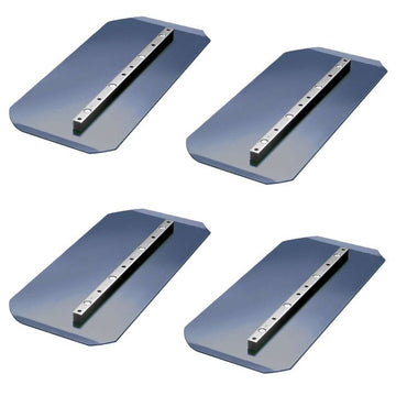 Power Trowel Blades 46" Combination Blue 8" x 18" 4-PK