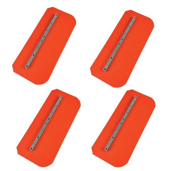 Power Trowel Blades 46" Combination Orange Thunder 8" x 18" 4-PK