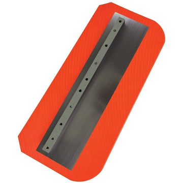 Power Trowel Blades 46" Combination Orange Thunder Steel-Backed Poly 8" x 18" 4-PK - DRP Tools