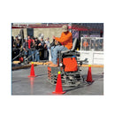 Power Trowel Blades 46" Combination Orange Thunder Steel-Backed Poly 8" x 18" 4-PK