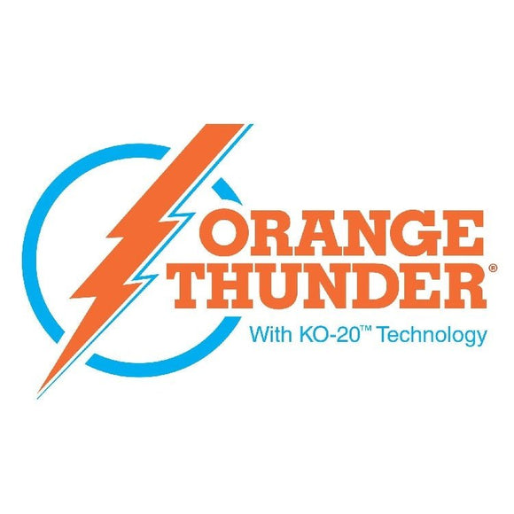 Power Trowel Blades 46" Combination Orange Thunder Steel-Backed Poly 8" x 18" 4-PK