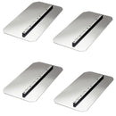 Power Trowel Blades 46" Combination Rounded Corners 8" x 18" 4-PK