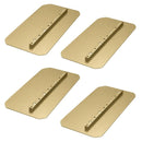 Power Trowel Blades 46" Combination Rounded Corners Gold 8" x 18" 4-PK