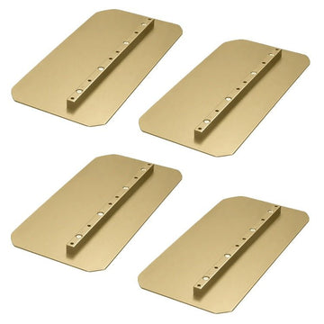 Power Trowel Blades 46" Combination Rounded Corners Gold 8" x 18" 4-PK