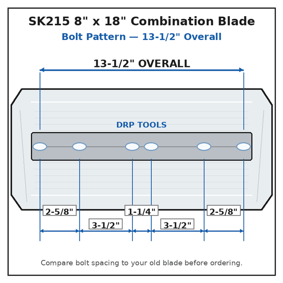 Power Trowel Blades 46" Combination Rounded Corners Gold 8" x 18" 4-PK - DRP Tools