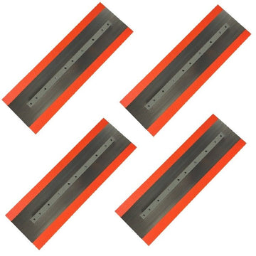 Power Trowel Blades 46" Finish Orange Thunder Steel-Backed Poly 6" x 18" 4-PK