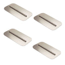 Power Trowel Blades 46" Flat Finish Round Corners 8" x 16" 4-PK