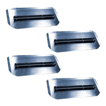 Power Trowel Blades 46" Master Combination Channel Mount Off Set Blue 8" x 18" 4-PK
