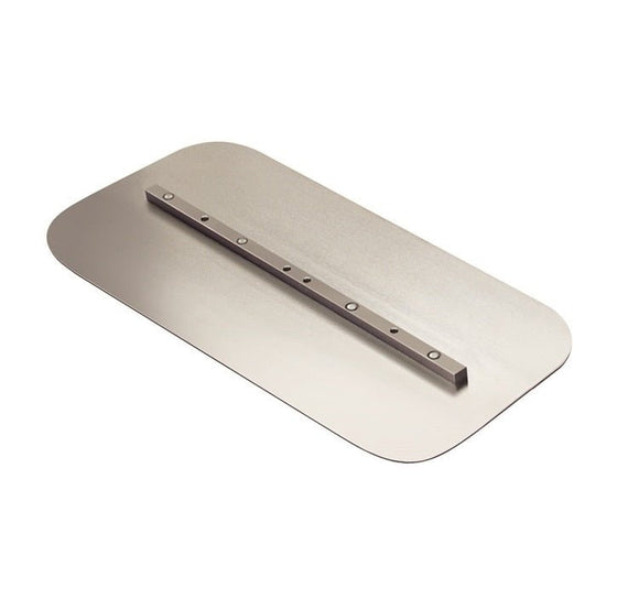 Power Trowel Blades 8" x 16" MultiQuip Whiteman Flat Finish Round Corners 4PK - DRP Tools