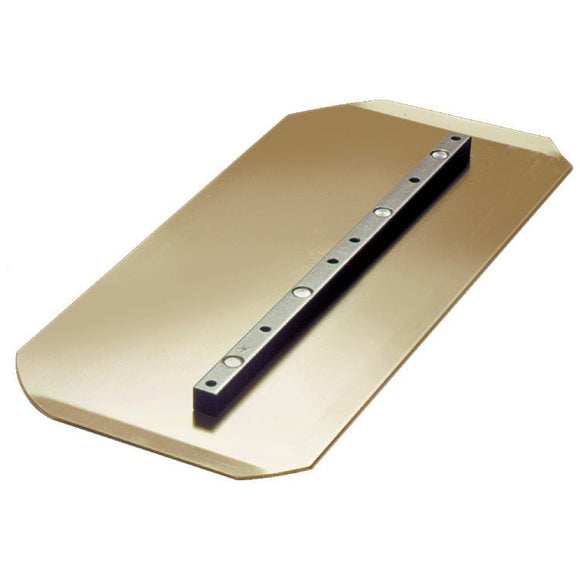 Power Trowel Blades 8" x 18" Gold Rounded Corners Combination 4 - PK - DRP Tools