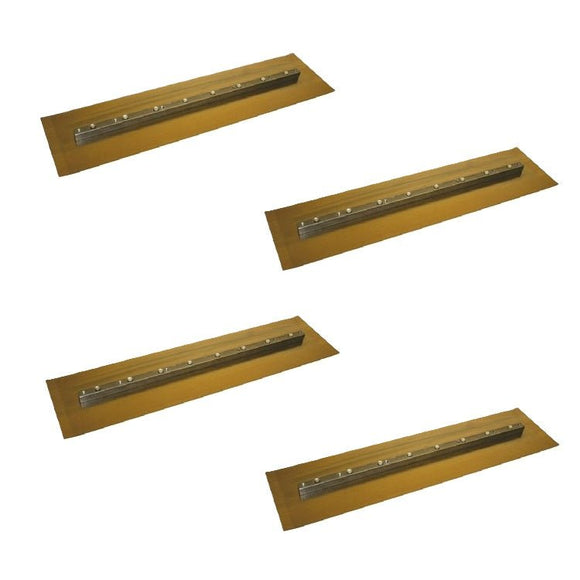 Power Trowel Blades Whiteman 60" Finish Gold 6" x 23" 4-PK