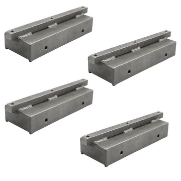 Power Trowel Stone Attachment Holder w/ Stones For Under 36" Machine 4-PK