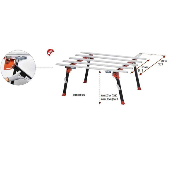Raimondi Bigfoot XL Large Format Tile Work Bench – Heavy - Duty Tile Workstation - DRP Tools