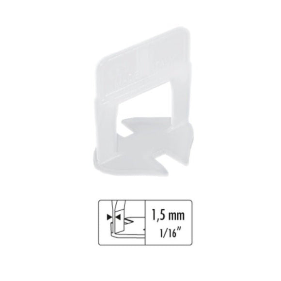 Raimondi Tile Leveling Clip HD 1/16" Box of 2200 - DRP Tools