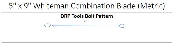 5" x 9" Combination Power Trowel Blade Metric 4-Pack - DRP Tools