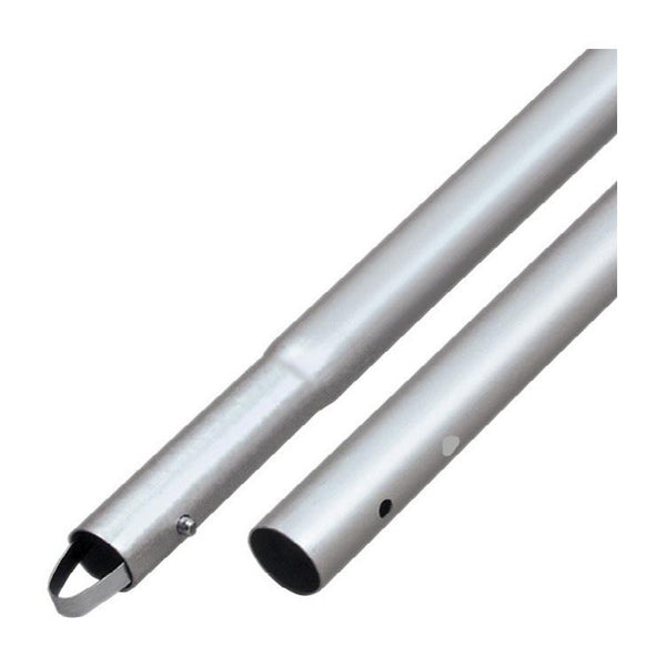 6' Anodized Aluminum Swaged Button Handle - 1-3/8" Diameter (Silver) 6-Pack - 1