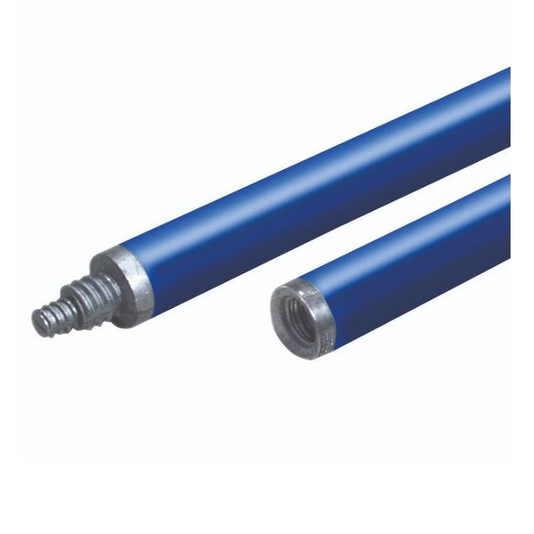 6' Blue Anodized Aluminum Threaded Handle - 1-3/4" Diameter 6-Pack - 1