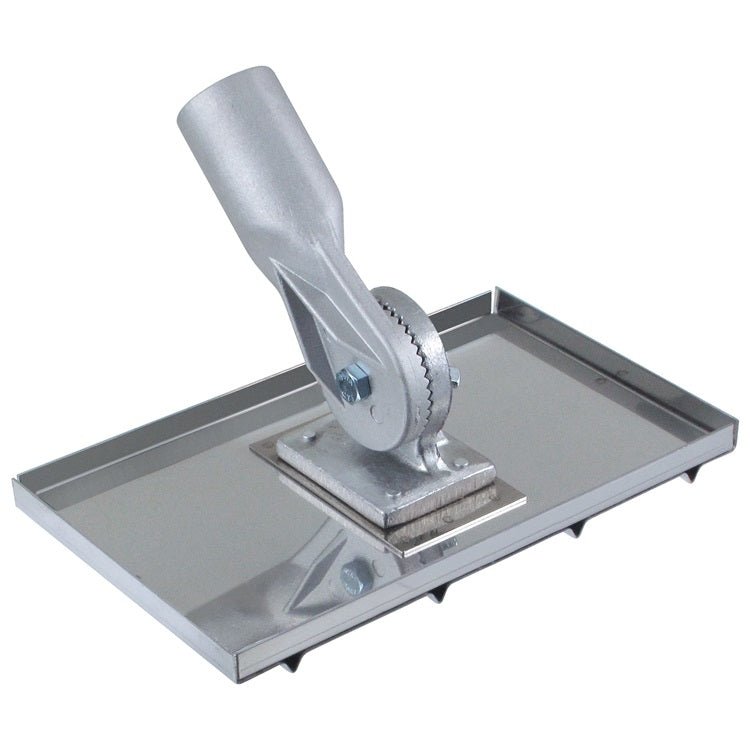 6" x 7-1/2" Wheelchair Walking Groover (4 grooves) 2" on Center with Threaded Handle Bracket - DRP Tools