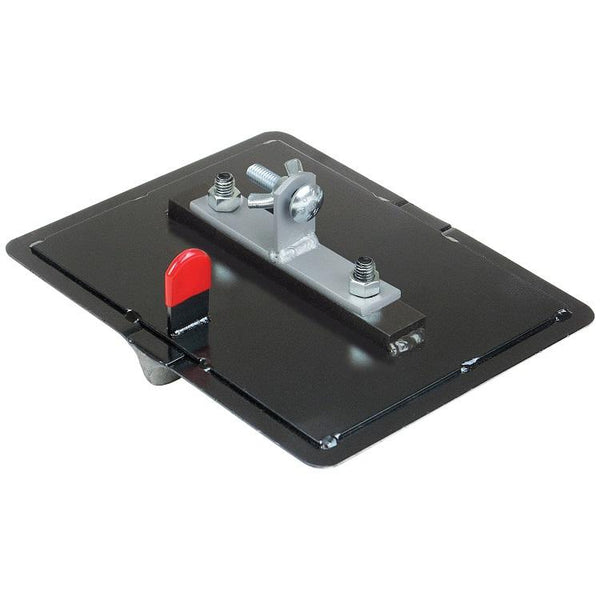 8" x 10" 1/4"R 3/4"D All Steel Walking Groover with Mounting Bar and Clevis Bracket - 1