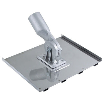 8" x 10-3/8" Texas Curb Walking Ramp Groover (4 Grooves) with Threaded Handle Socket - DRP Tools