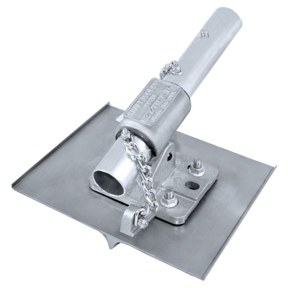 8" x 8" 1/2"R, 7/8"D Stainless Steel Walking Groover with EZY-Tilt® II Bracket - DRP Tools