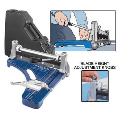 Crain 001 12" Vinyl Tile Cutter with Case - DRP Tools