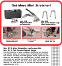 Crain 515 Mini Carpet Stretcher w/Attachment - 7