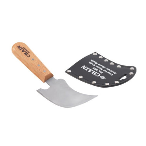 Crain 985 Quarter Moon Knife and Pouch - DRP Tools
