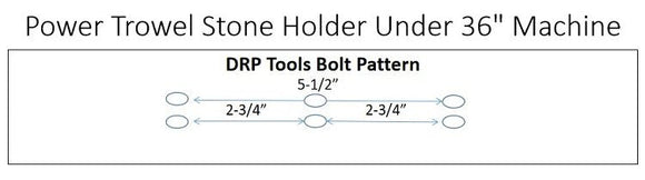 Power Trowel Stone Attachment Holder w/ Stones For Under 36" Machine (4 Pack) - DRP Tools